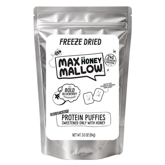 Freeze Dried Blueberry Mini Honey Marshmallows