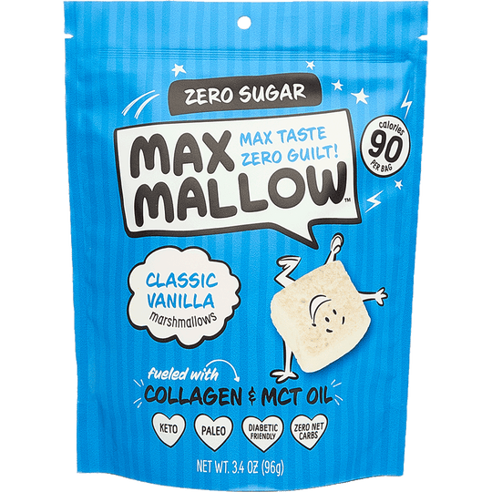 Max Mallows Sugar Free Classic Vanilla front view